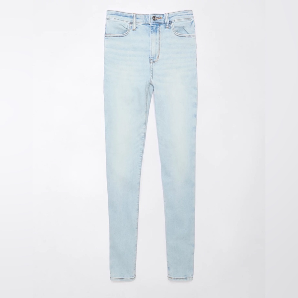 American Eagle‎ Next Level Super High-Waisted Jegging light wash 14 X-long NWT